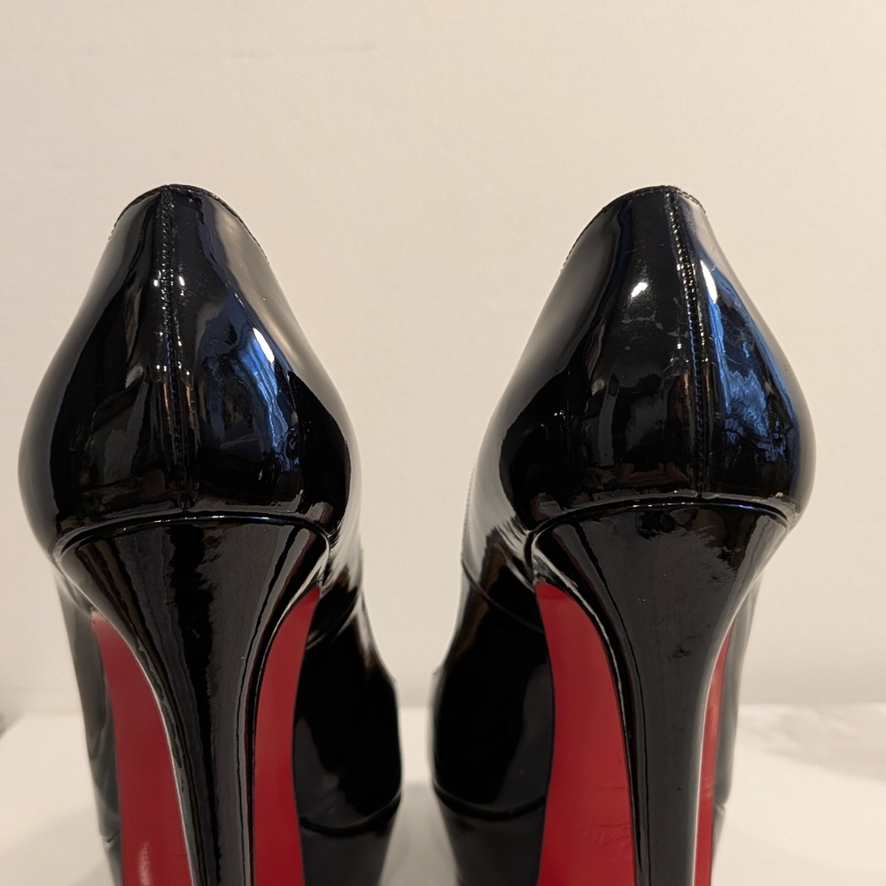 Christian Louboutin Black Patent Leather High Heel Bianca Pumps - Picture 5 of 11